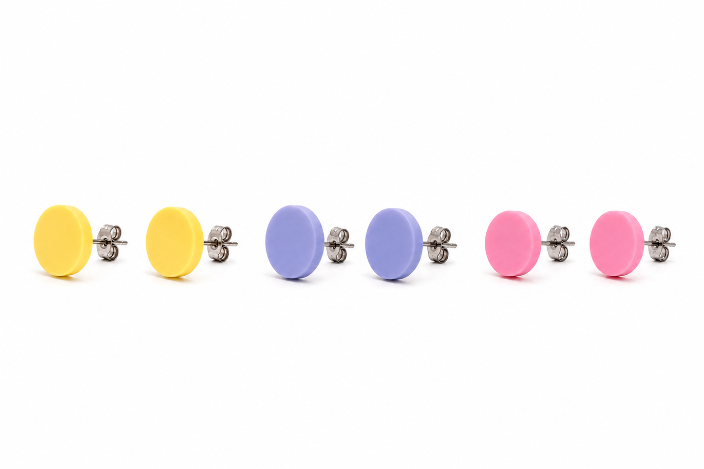 Pastel Studs | 10mm | 5 Colours