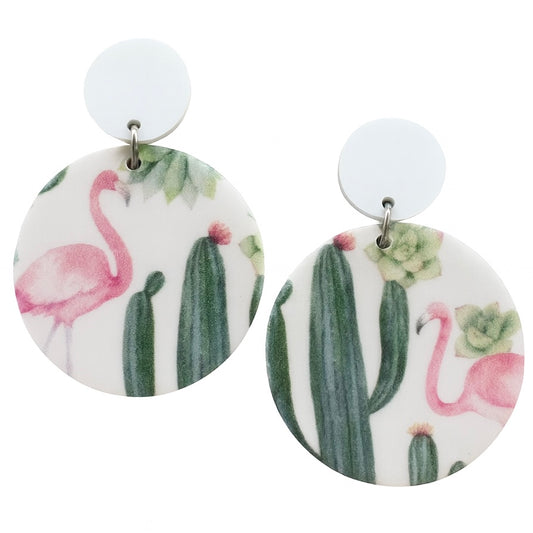 Flamingo Acrylic Dangles