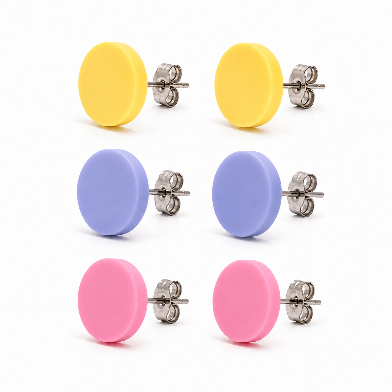 Pastel Studs | 10mm | 5 Colours
