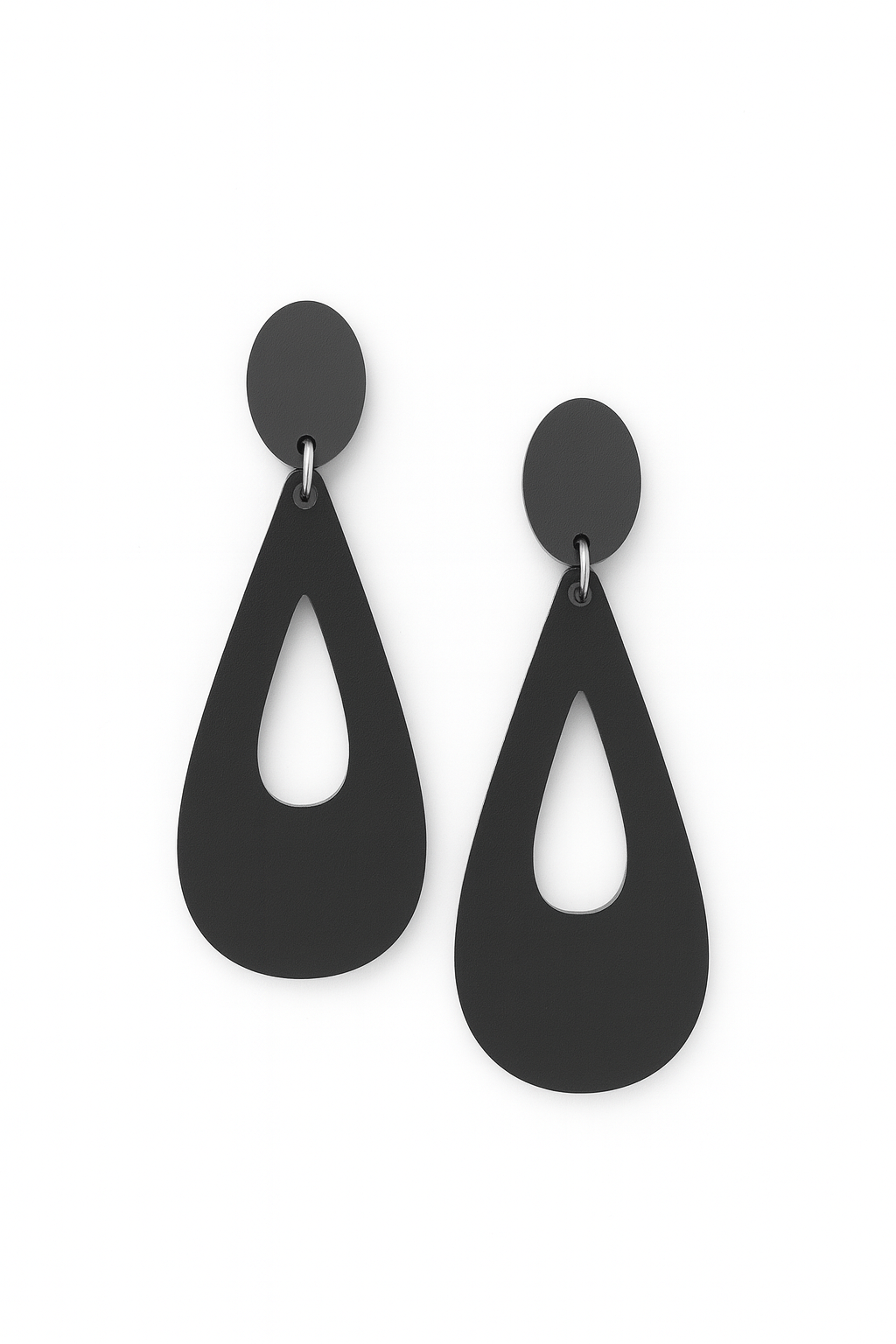 Acrylic Teardrops: Matte Black