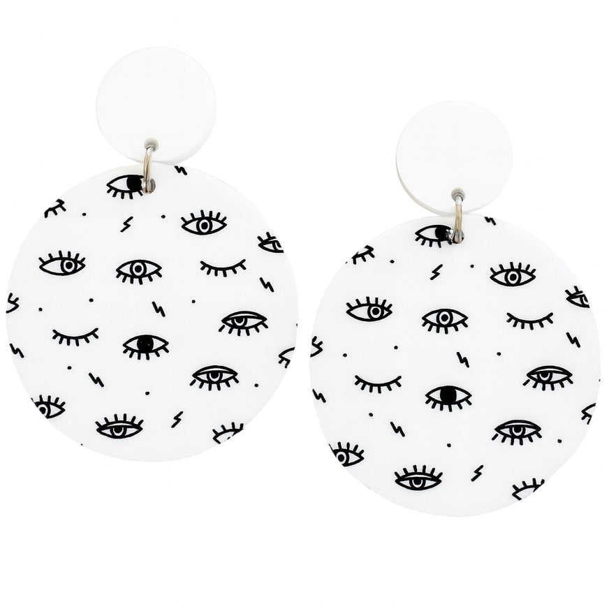 Abstract Eye Acrylic Earrings