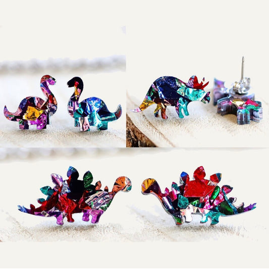 Trio Dinosaur Studs (multiple colours available)