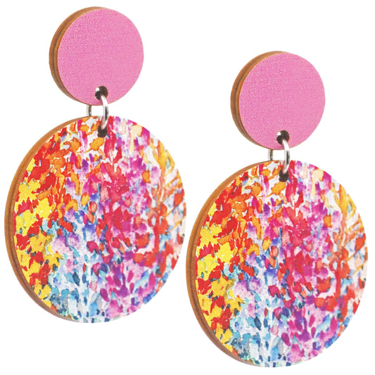 Colourful Wood Dangles