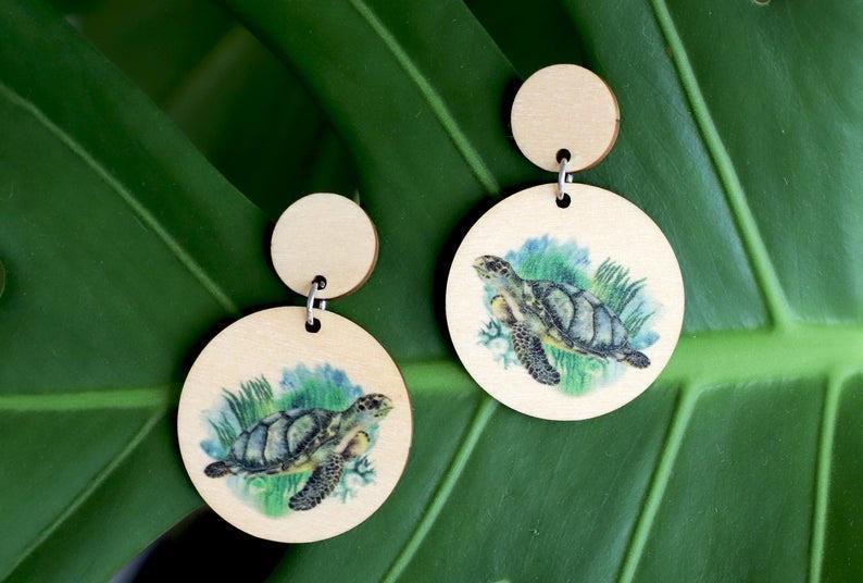 Turtle Wood Dangles